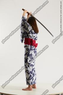 japanese woman in kimono with sword saori 10b
